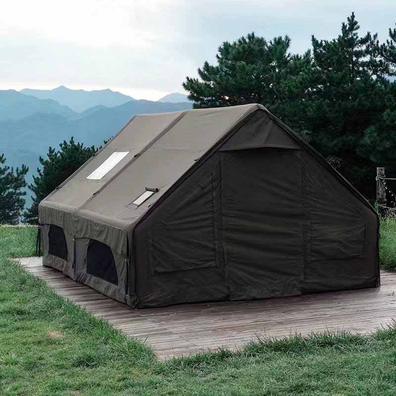 10-Person Stormproof Geodesic Inflatable Yurt Air Cabin Glamping Tent
