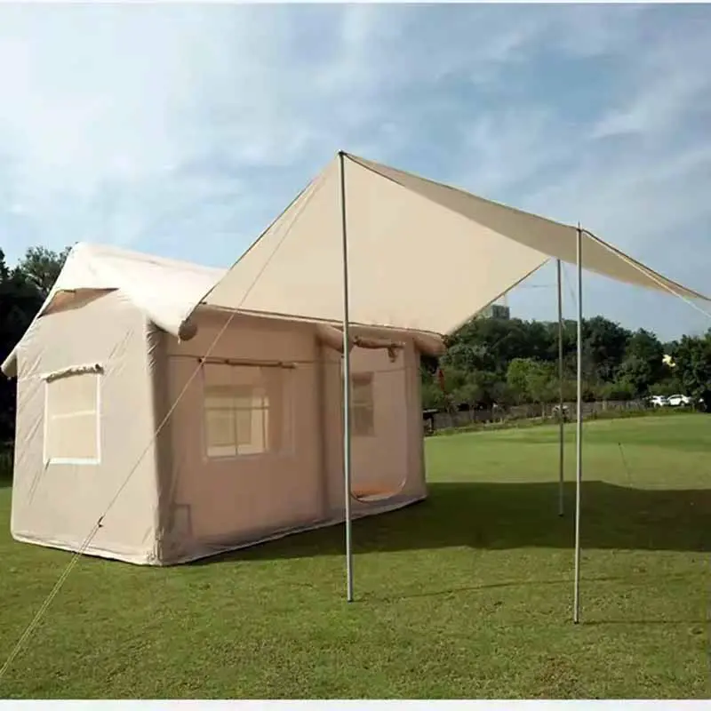 Heavy-Duty Inflatable Multi-Room Glamping House Air Tent for Resort & Emergency Shelter