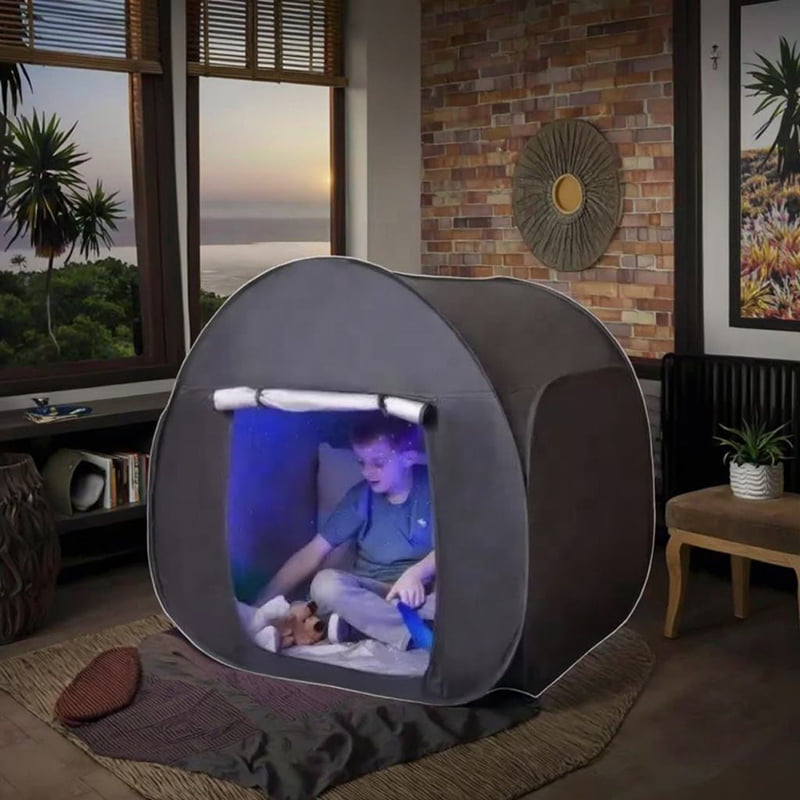 Kids Sensory Blackout Tent Calming Play Space