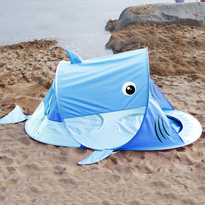 Shark Pop-Up Kids Beach Tent Sun Shelter