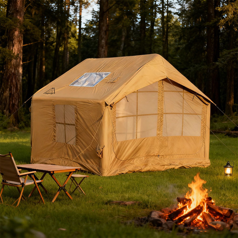 Inflatable Professional Cabin Tent 4 Season Waterproof Air Beam Basecamp