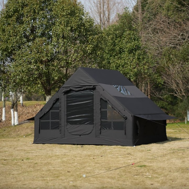 6.3m² Cotton Inflatable Tent for 2-4 People