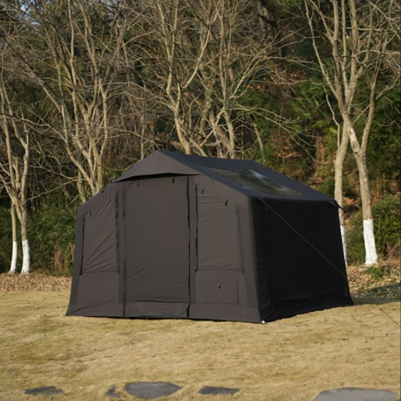 8m² TC Cotton Inflatable Tent for 3-5 People