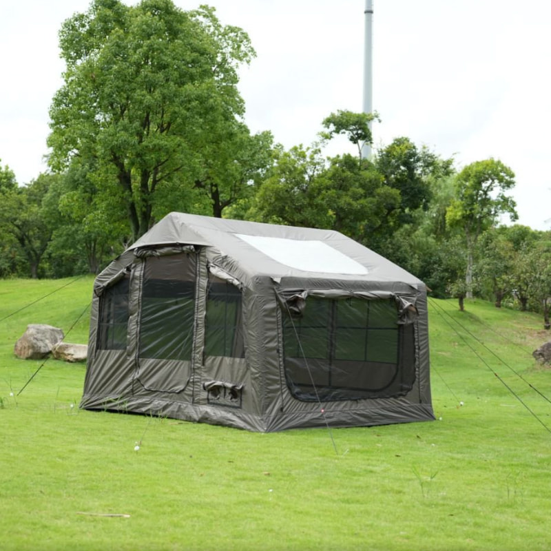 8m² Oxford Fabric Inflatable Tent for 3-5 People
